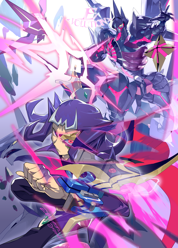 kamishiro ryouga, number c32 shark drake veiss, and number c101 silent honor dark (yu-gi-oh! and 1 more) drawn by e_volution