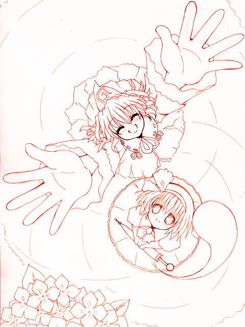 konpaku youmu and saigyouji yuyuko (touhou) drawn by catbell