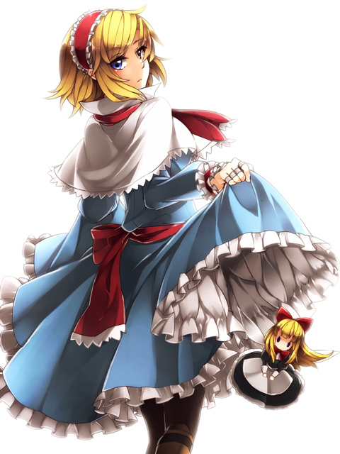 alice margatroid and shanghai doll (touhou) drawn by sayuma