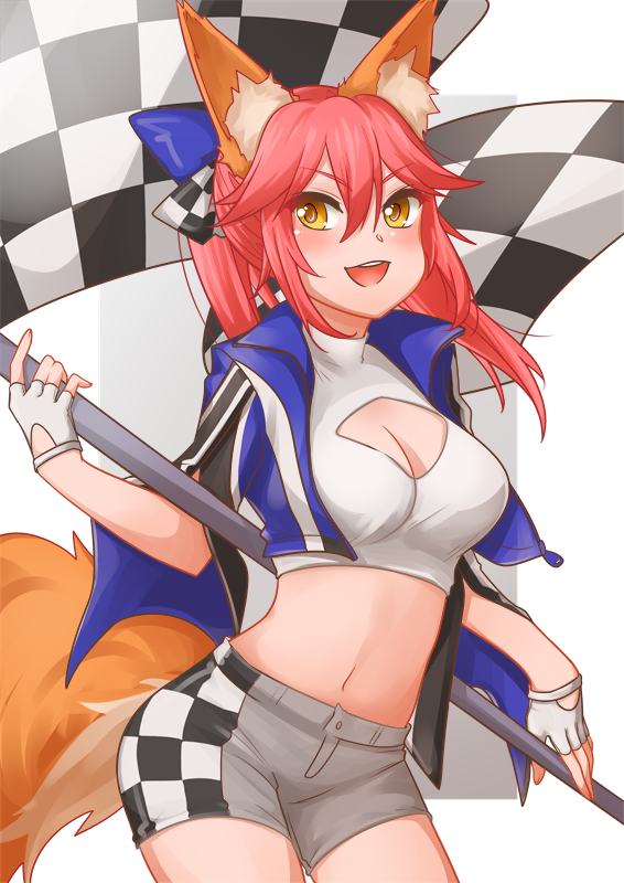 tamamo and tamamo no mae (fate and 3 more) drawn by kordessa
