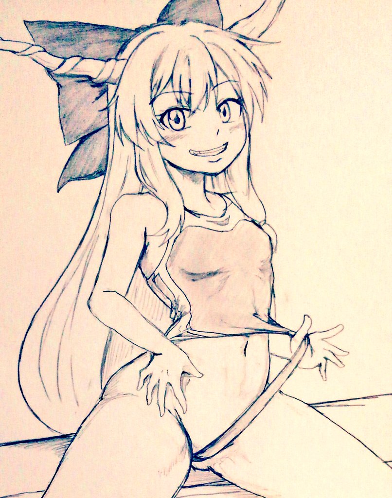 ibuki suika (touhou) drawn by d-m_(dii_emu)