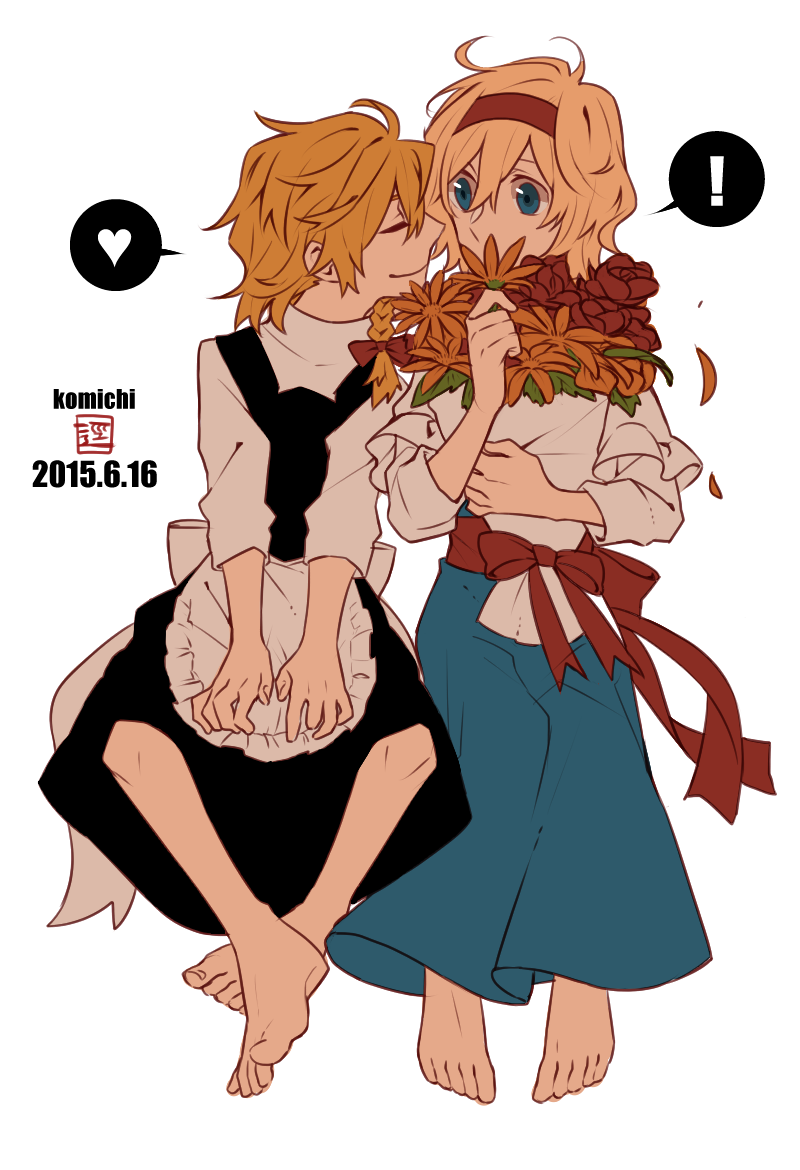 kirisame marisa and alice margatroid (touhou) drawn by hosomitimiti