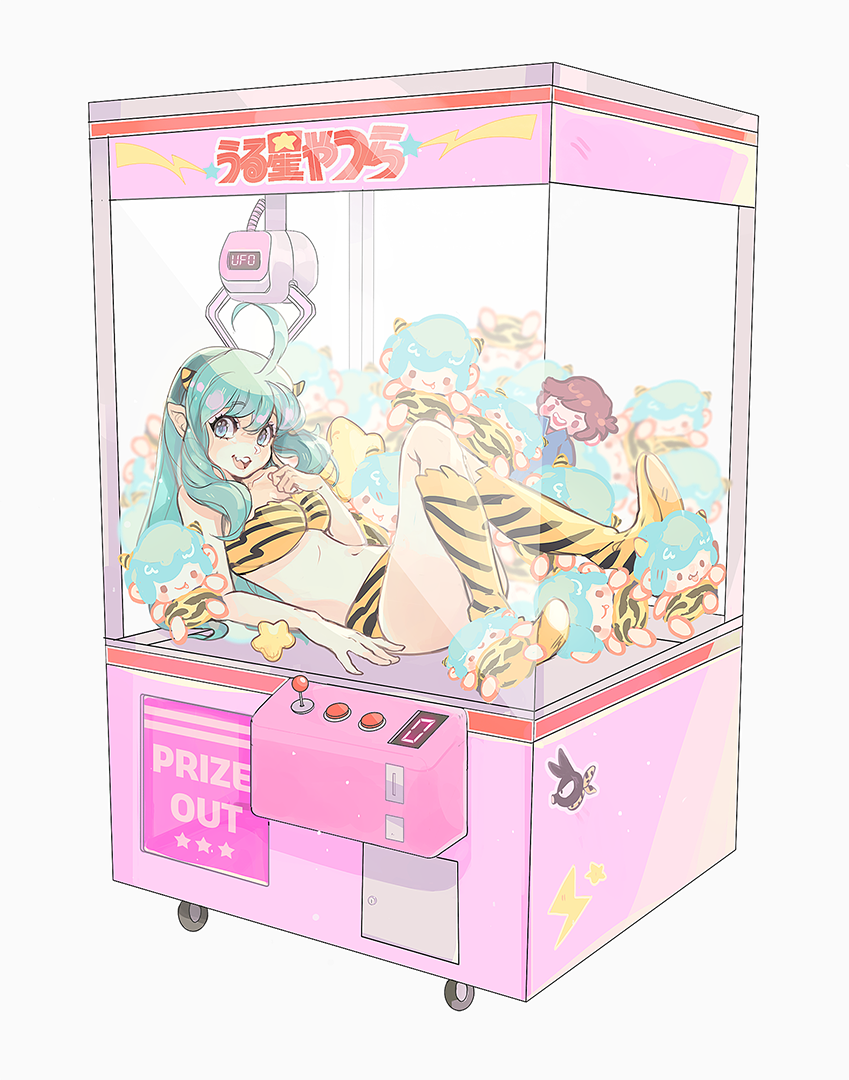 lum, p-chan, hibiki ryouga, moroboshi ataru, and benten (ranma 1/2 and 1 more) drawn by alpaca_carlesi