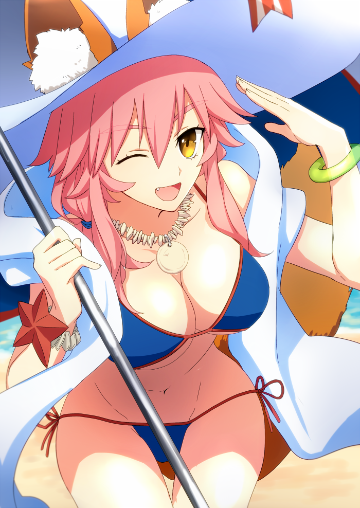 tamamo and tamamo no mae (fate and 1 more) drawn by satou_(fujisanjj-mesigaumaize)