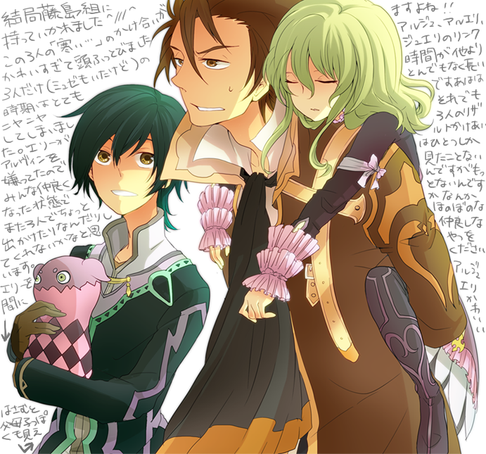jude mathis, alvin, elize lutus, and teepo (tales of and 1 more) drawn by semijima_(ftm513)