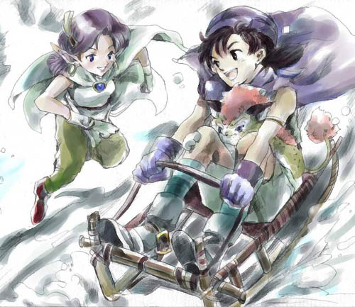hero, borongo, and bella (dragon quest and 1 more) drawn by magi_(magi_p)