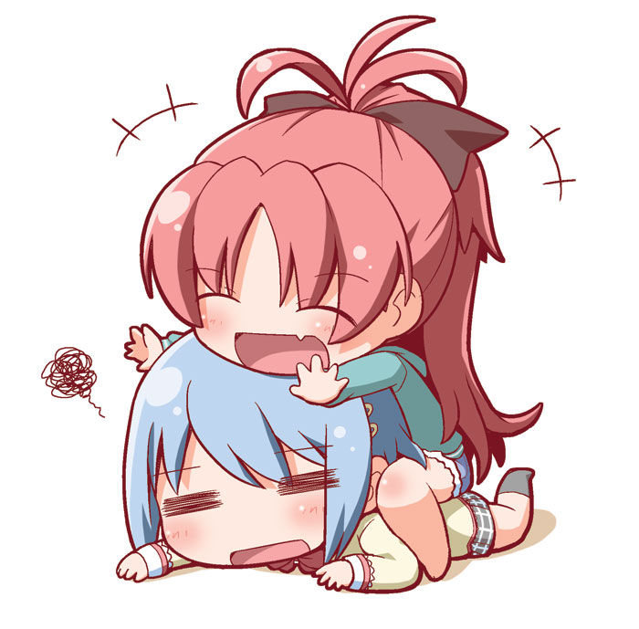 miki sayaka and sakura kyoko (mahou shoujo madoka magica) drawn by gerotan
