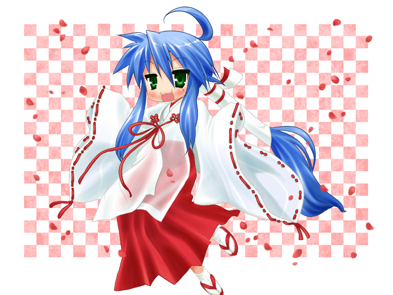 izumi konata (lucky star) drawn by akutagawa_manbou