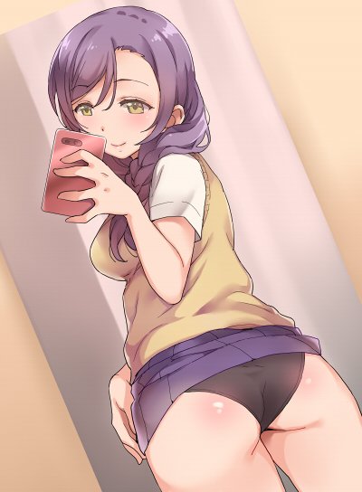 tojo nozomi (love live! and 1 more) drawn by duke_(inu_daimyou)