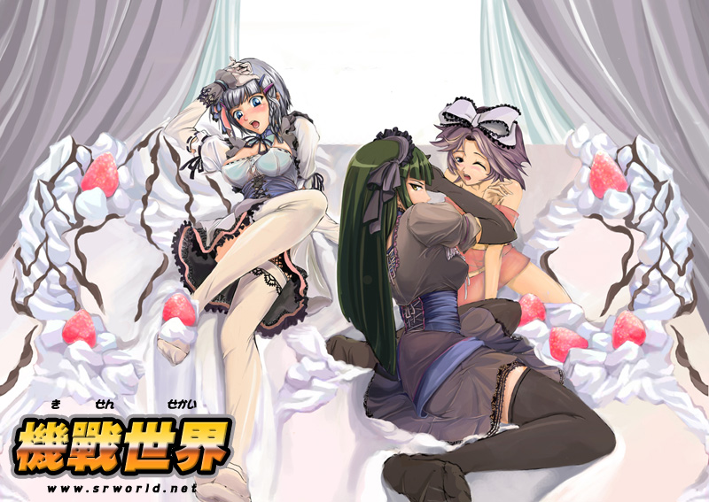 seolla schweizer, latooni subota, and ouka nagisa (super robot wars and 1 more)