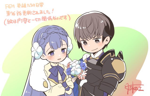 berkut and rinea (fire emblem and 2 more) drawn by itagaki_hako
