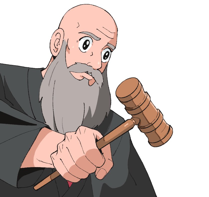 the judge (ace attorney and 1 more) drawn by green_(grimy)