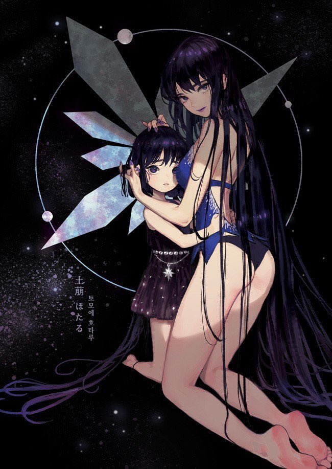 tomoe hotaru and mistress 9 (bishoujo senshi sailor moon and 1 more) drawn by dayoungbyun