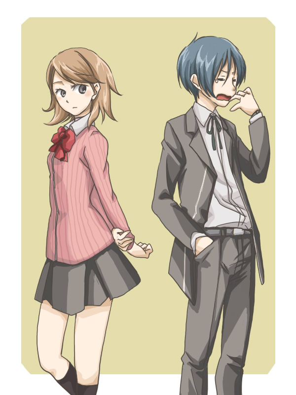 yuuki makoto and takeba yukari (persona and 1 more) drawn by mysk918