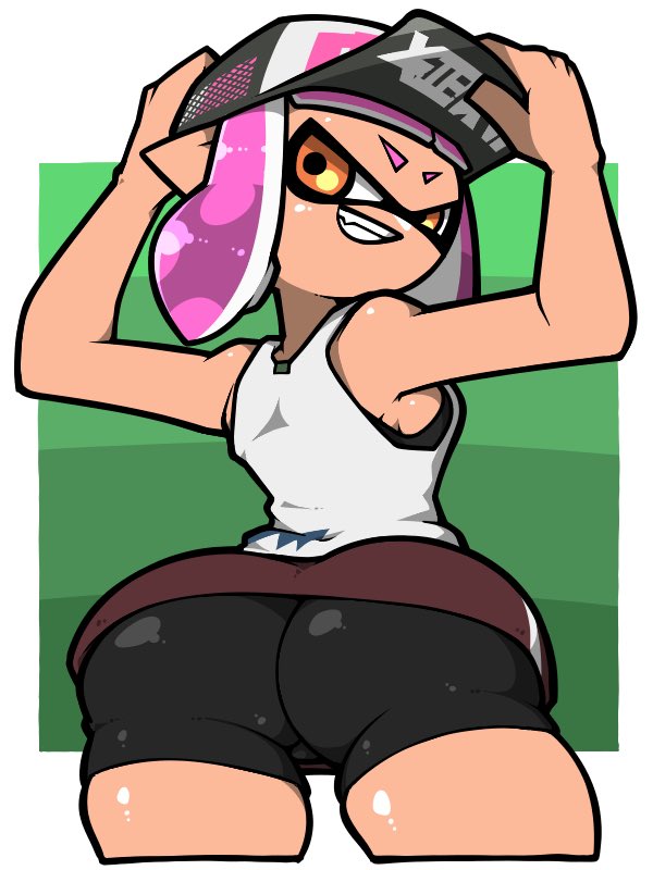 inkling player character and inkling girl (splatoon) drawn by name_omoitukan2