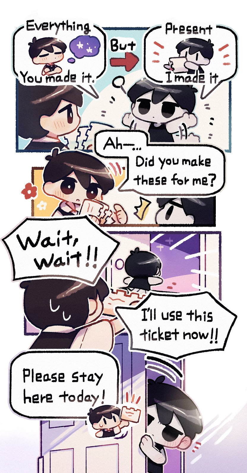 sunny and omori (omori) drawn by wakame_(vhai26uhykmqb9k)