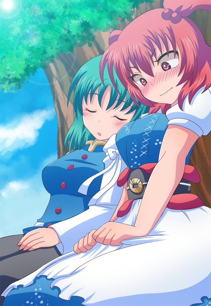 shiki eiki and onozuka komachi (touhou) drawn by ara_(sora-ageha)