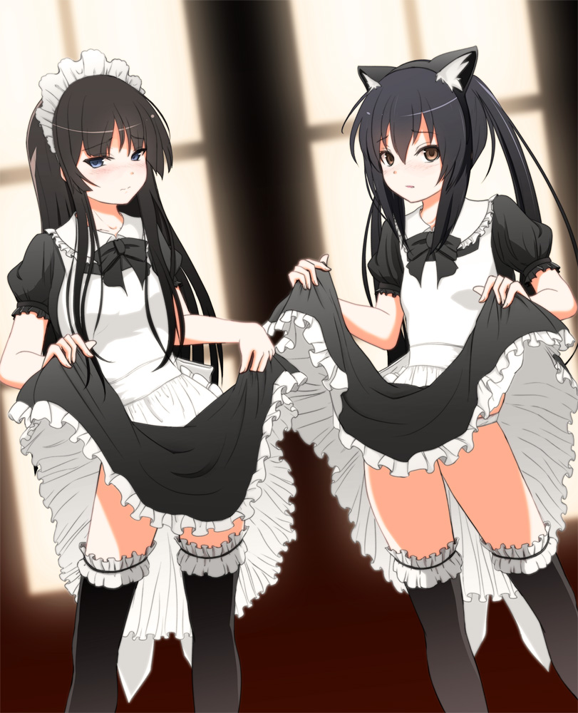 akiyama mio and nakano azusa (k-on!) drawn by shiina_shian