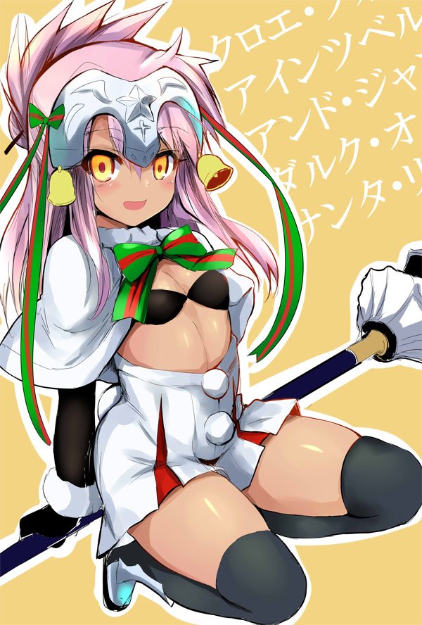 chloe von einzbern and jeanne d'arc alter santa lily (fate and 2 more) drawn by sen_(astronomy)