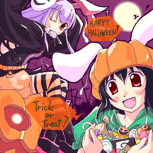 reisen udongein inaba and inaba tewi (touhou) drawn by natsumi_akira