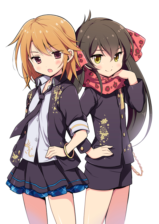yuuki haru and matoba risa (idolmaster and 2 more) drawn by odawara_hakone