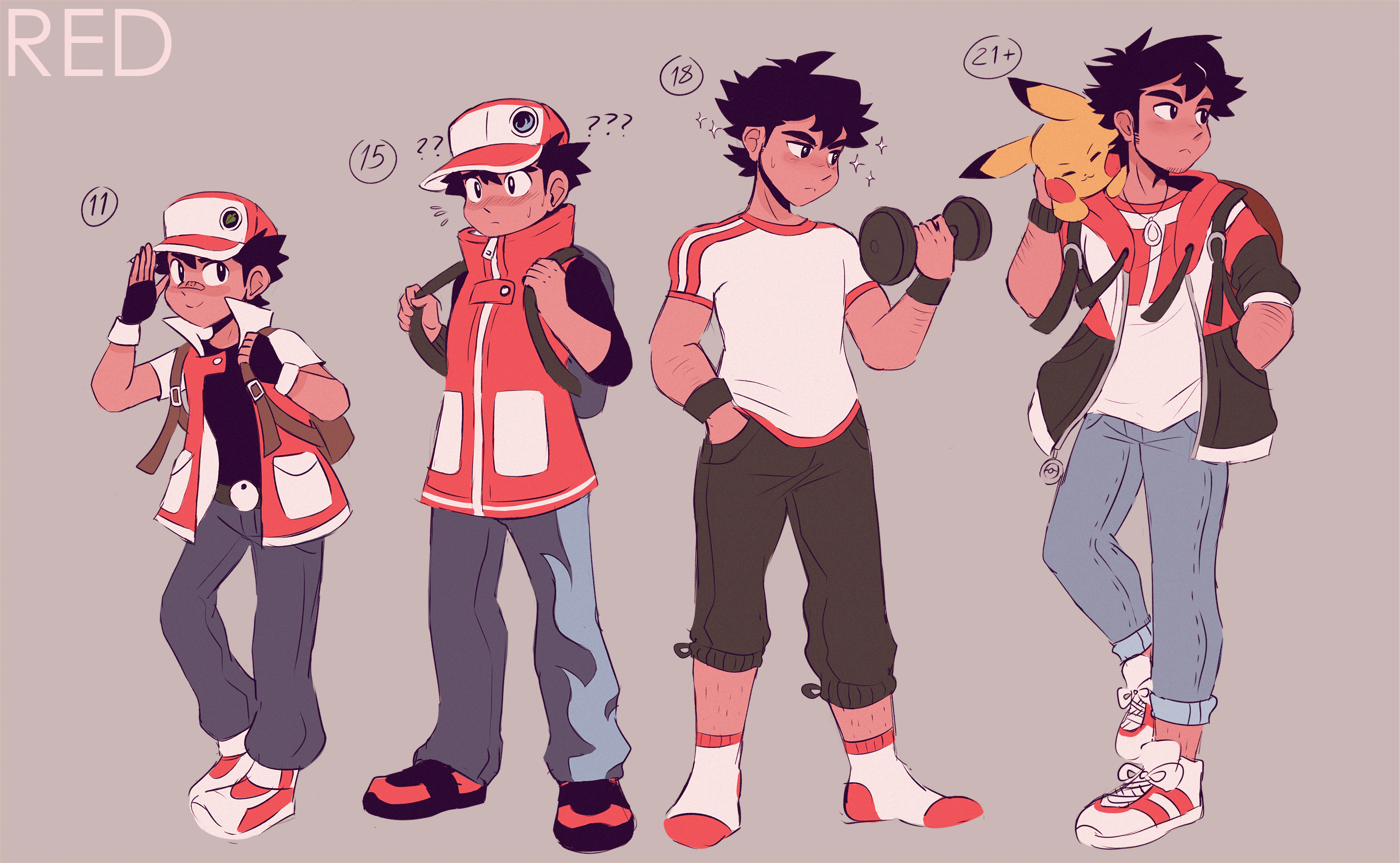 All of Red's Pokemon 