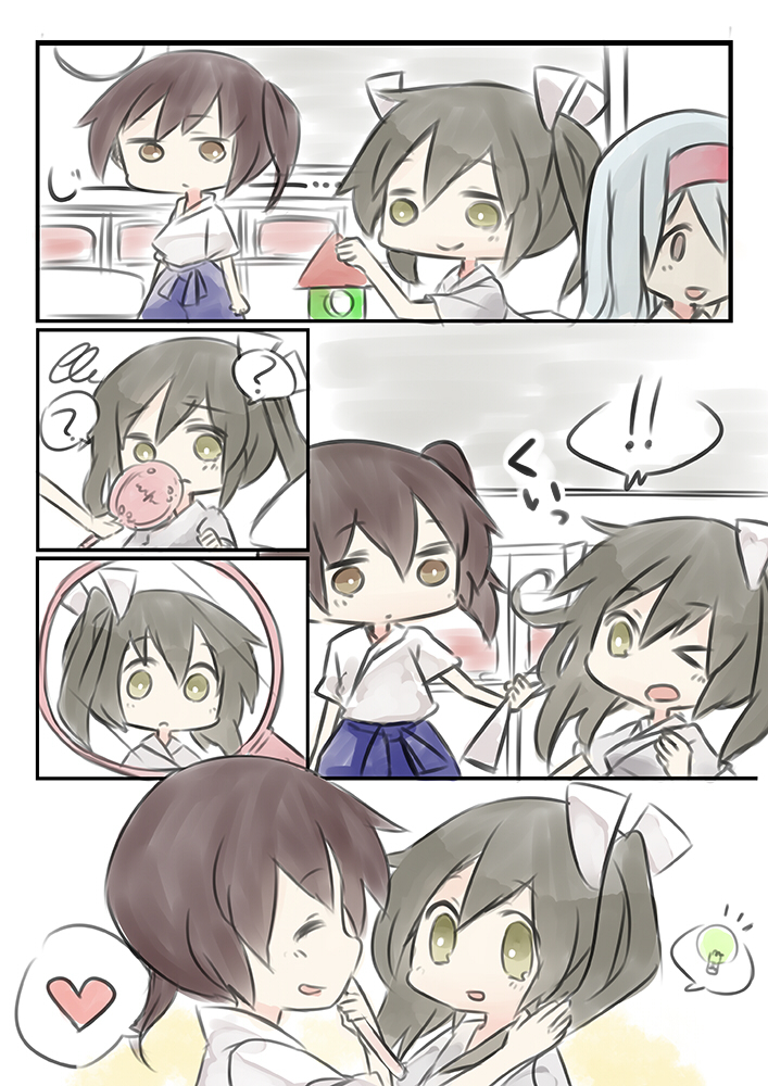 kaga, zuikaku, and shoukaku (kantai collection) drawn by hisui_(kimochi)