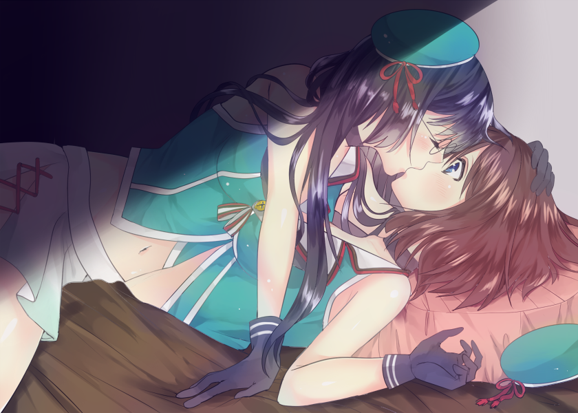 maya, choukai, maya kai ni, and choukai kai ni (kantai collection) drawn by eroriru