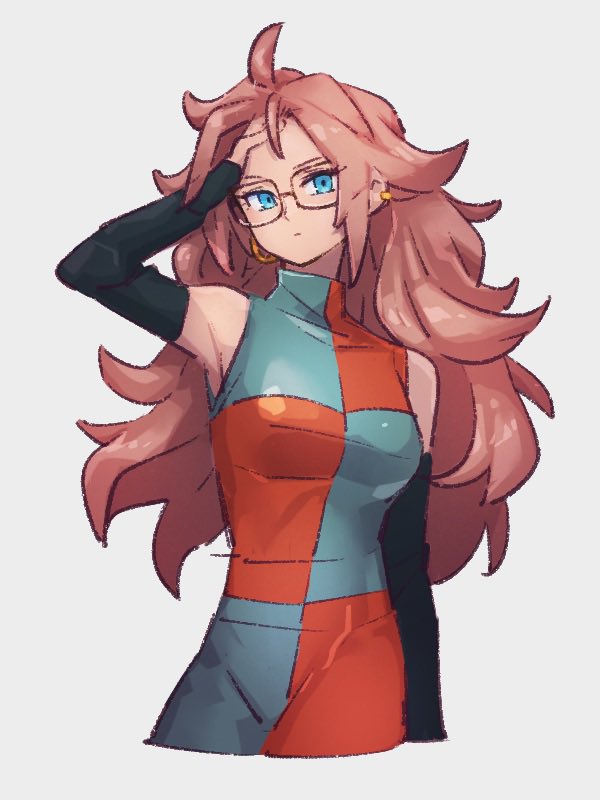 android 21 (dragon ball and 1 more) drawn by kemachiku