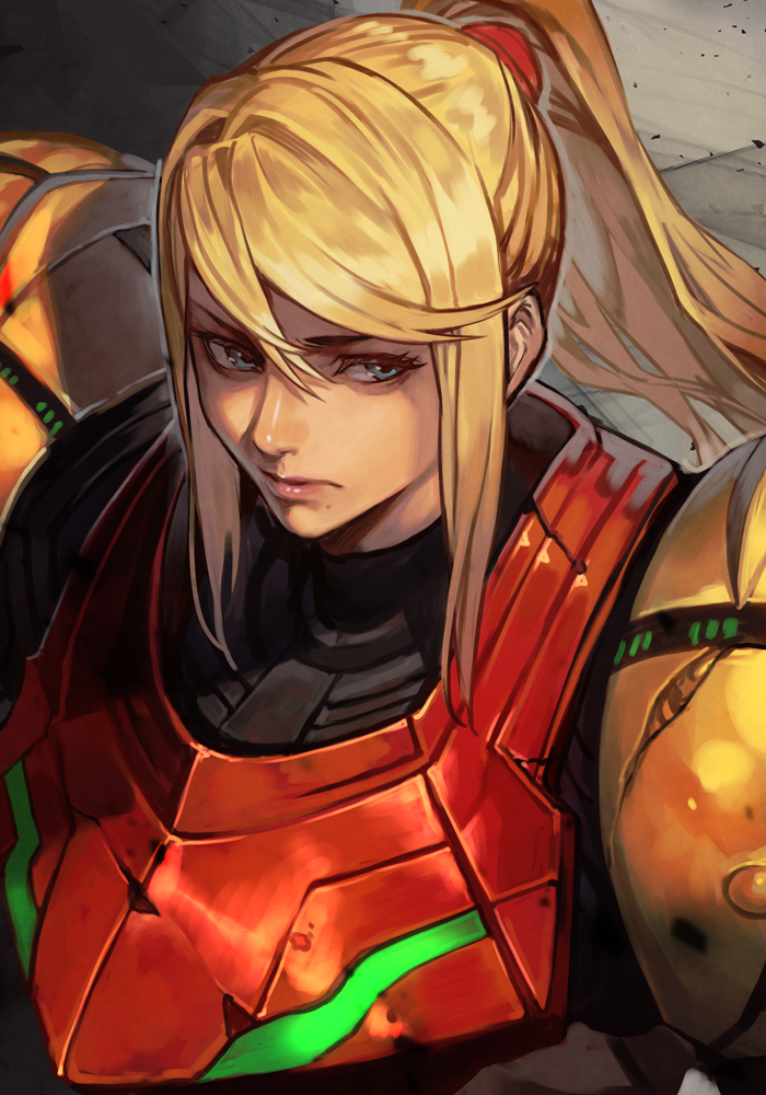 samus aran (metroid and 1 more) drawn by hungry_clicker