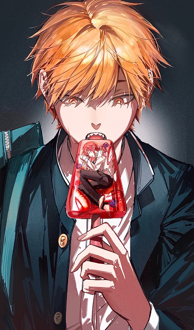 makima and denji (chainsaw man) drawn by 2_blankk