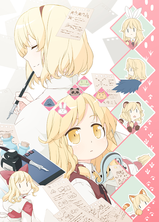 kirisame marisa, alice margatroid, and shanghai doll (touhou) drawn by sakuraba_yuuki