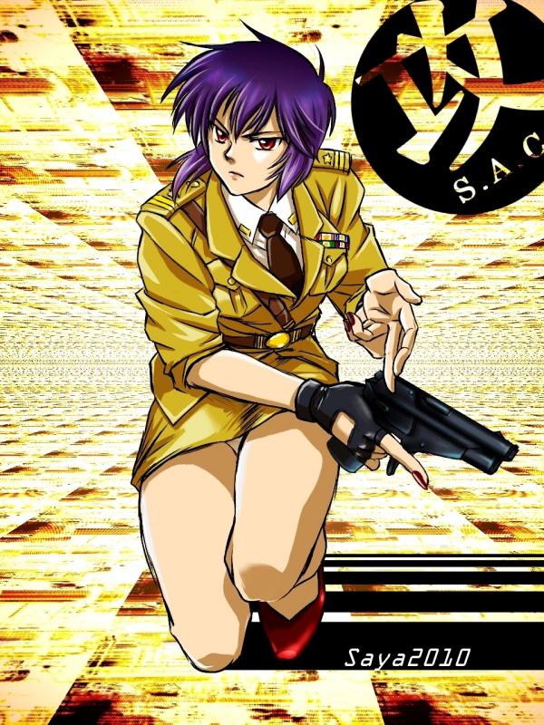 kusanagi motoko (ghost in the shell and 1 more) drawn by saya_(sayamamebox)