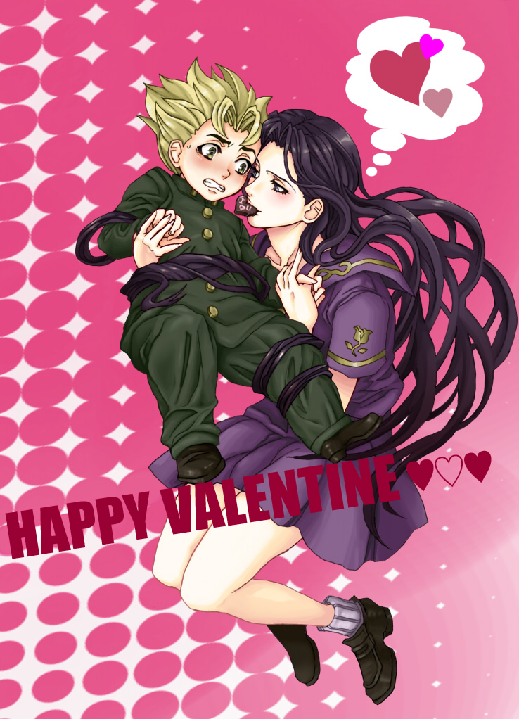 hirose koichi, yamagishi yukako, and love deluxe (jojo no kimyou na bouken and 1 more) drawn by berry-a
