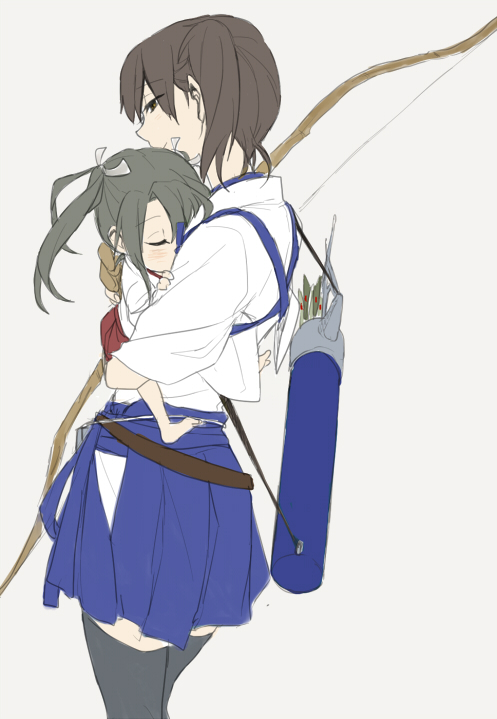 kaga and zuikaku (kantai collection) drawn by ree_(re-19)