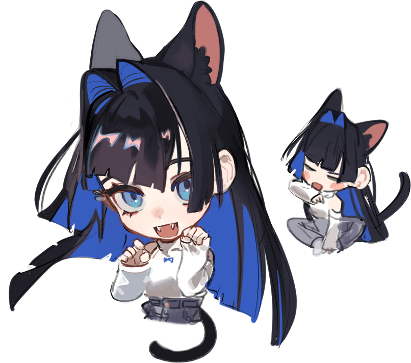 ouro kronii (hololive and 1 more) drawn by eus_ing
