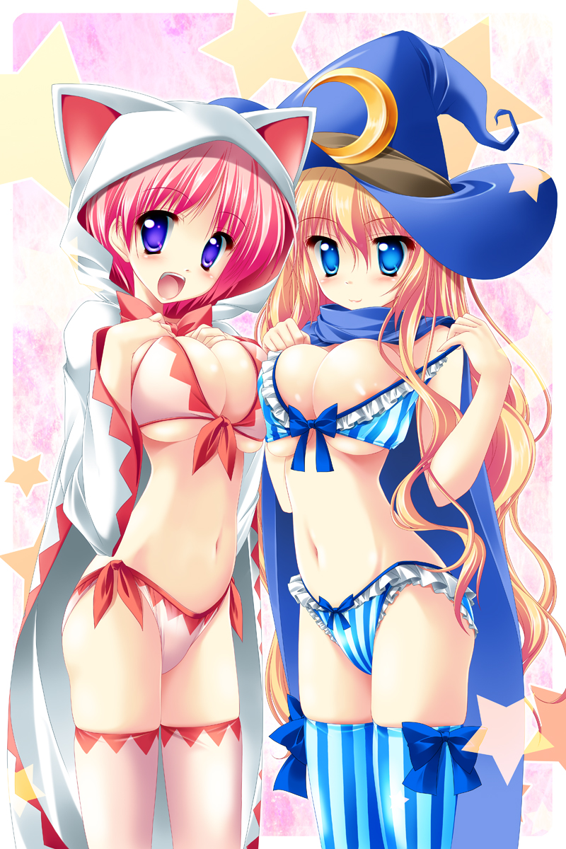 white mage and black mage (final fantasy and 1 more) drawn by kamiya_tomoe