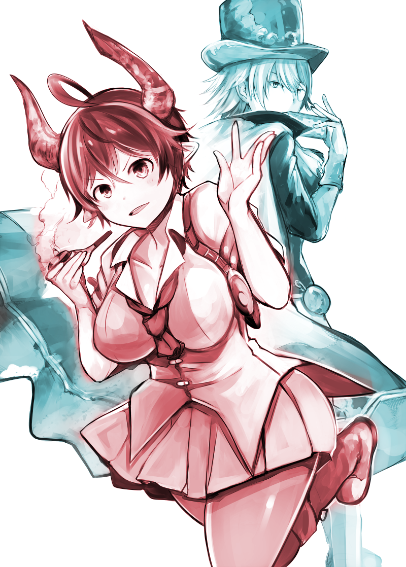 barawa and chat noir (granblue fantasy) drawn by nerotarou