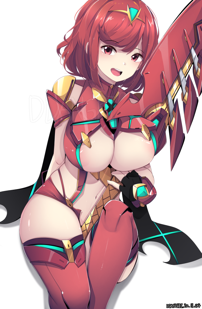 pyra (xenoblade chronicles and 1 more) drawn by ddangbi