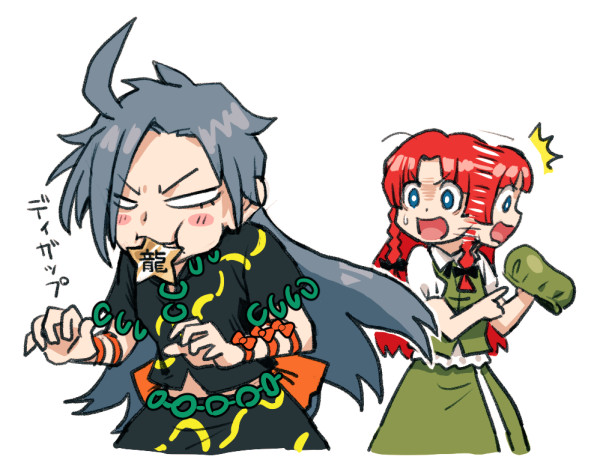 hong meiling and himemushi momoyo (touhou) drawn by meimaru_inuchiyo