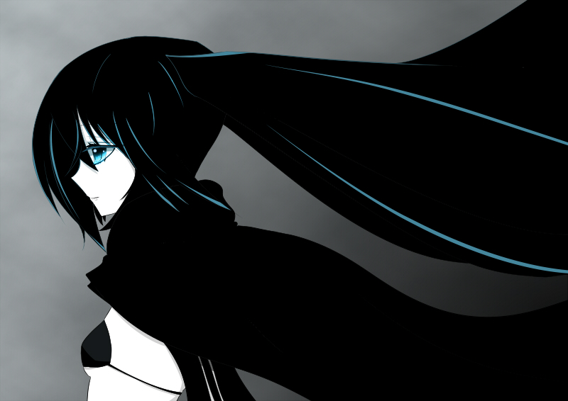 black rock shooter (black rock shooter) drawn by shiratori_serano