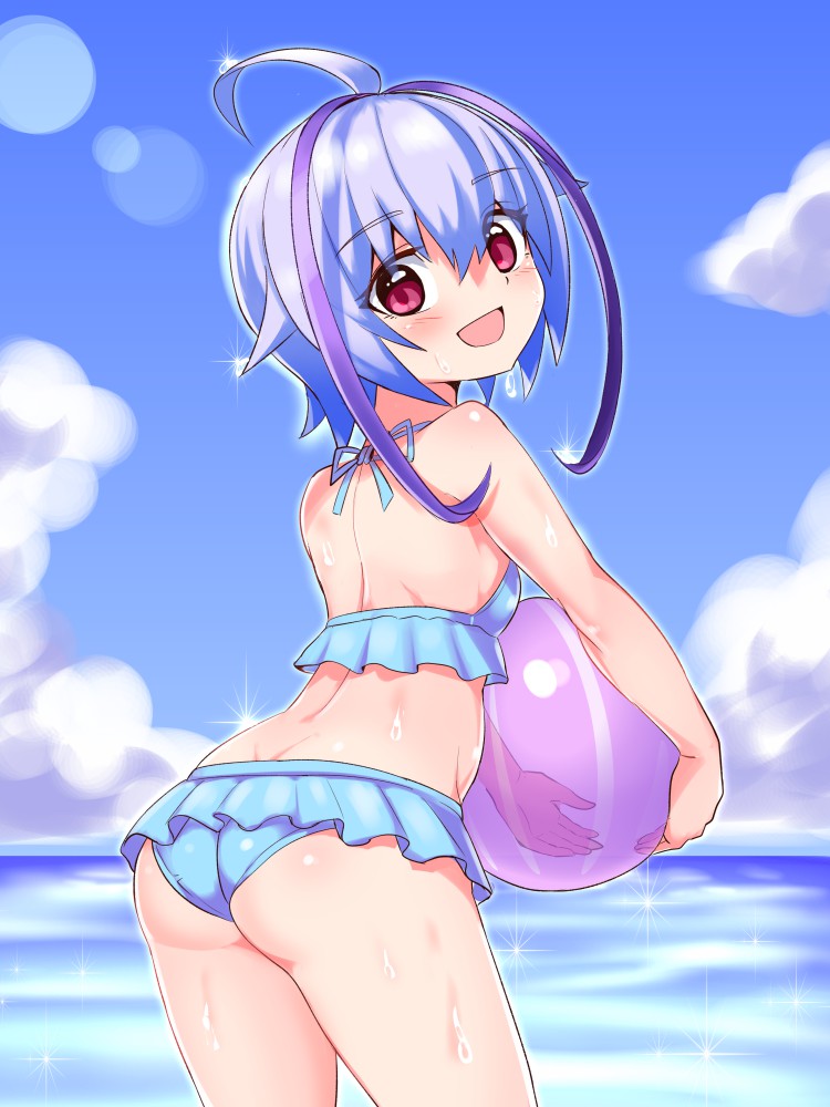 joule (azure striker gunvolt and 1 more) drawn by cougar_(cougar1404)
