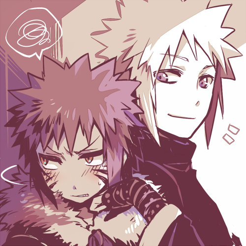 namikaze minato and uzumaki menma (naruto and 2 more) drawn by yosakuh