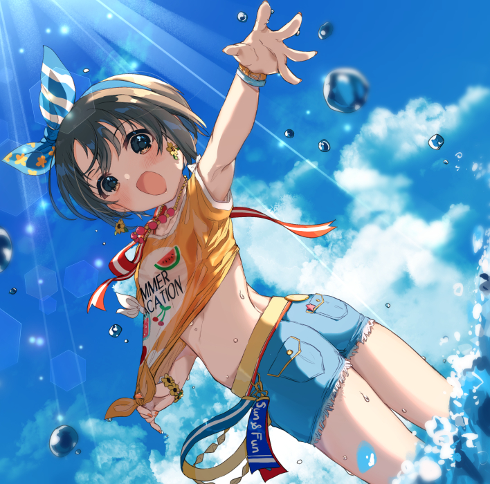 otokura yuuki (idolmaster and 2 more) drawn by social_kasu_(mob_oji_katu)