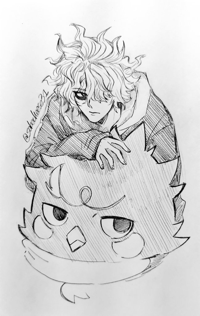 otori ojirou and q (tribe nine) drawn by sakecheese31