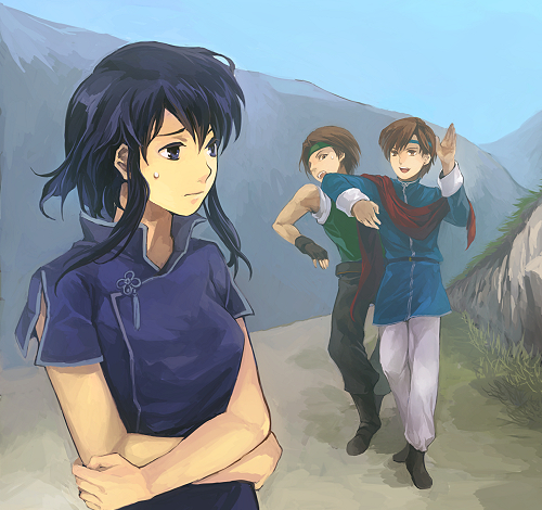 larcei, iuchar, and iucharba (fire emblem and 1 more) drawn by kaito_(sawayakasawaday)
