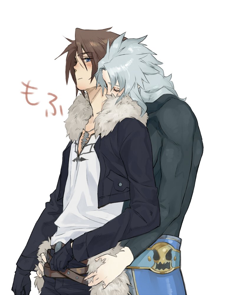 squall leonhart and warrior of light (final fantasy and 2 more) drawn by nini_tw99