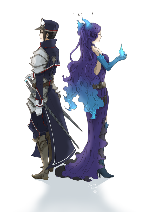 morag ladair and brighid (xenoblade chronicles and 1 more) drawn by robaco