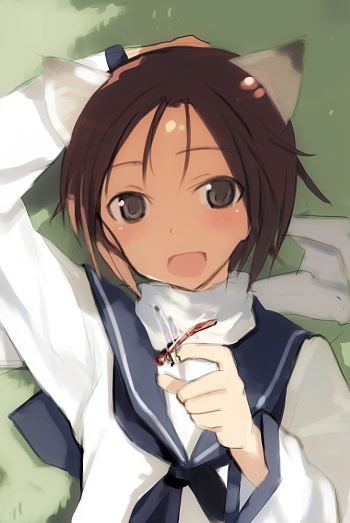 nishizawa yoshiko (world witches series) drawn by shimada_fumikane