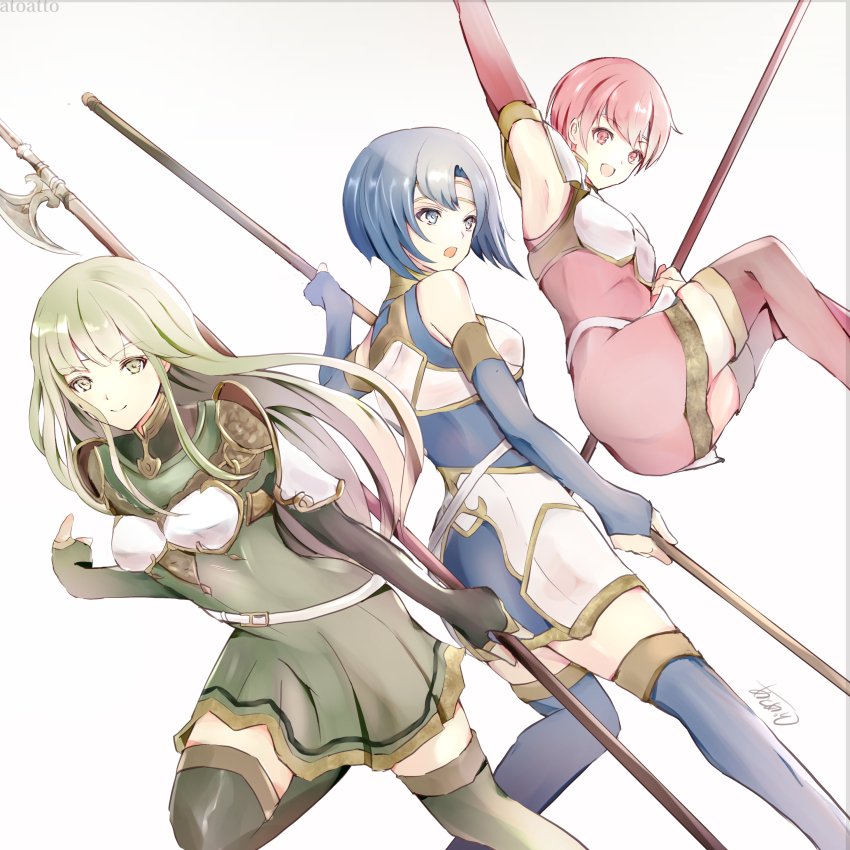 palla, catria, and est (fire emblem and 2 more) drawn by atoatto